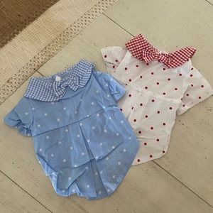 Bow tie dots polka dog cat pet dress shirt button collar birthday, wedding